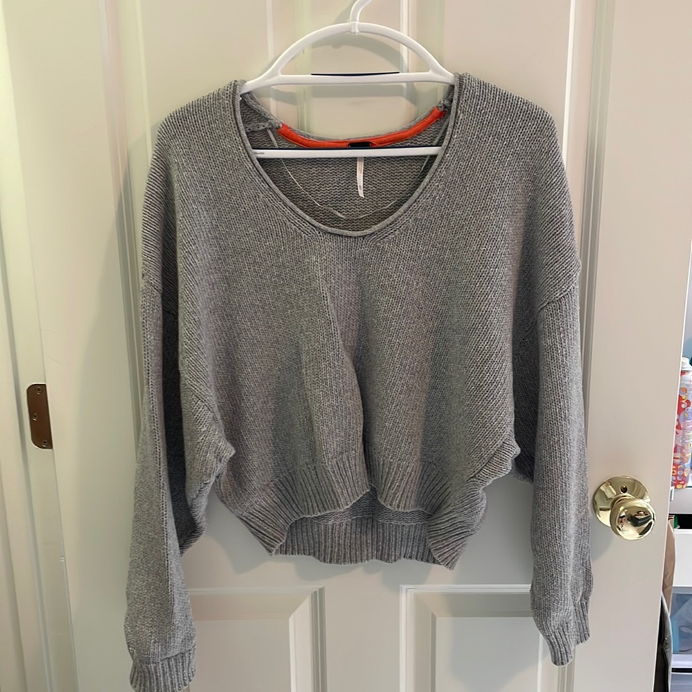 Free people grey sweater